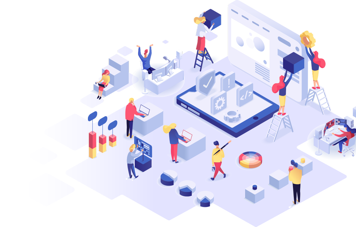 Ilustración de soluciones digitales Tenma Control